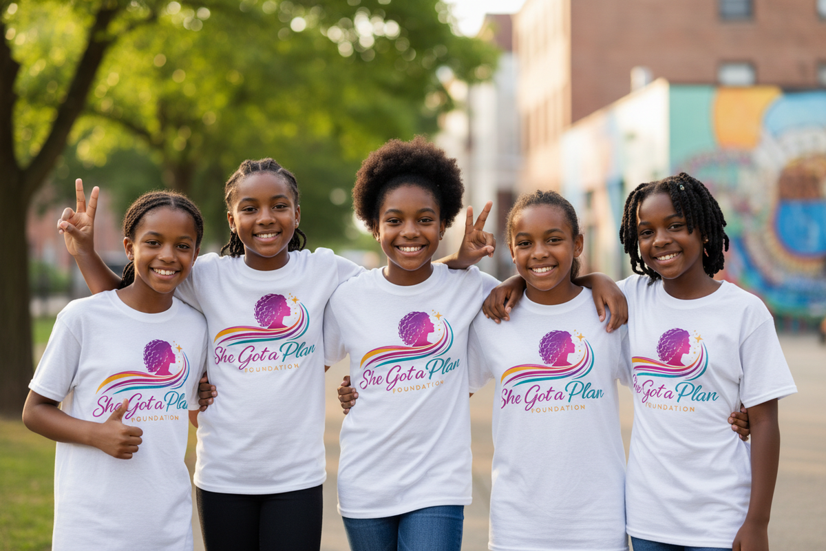 She Got A Plan Foundation - Black Girls Mockup